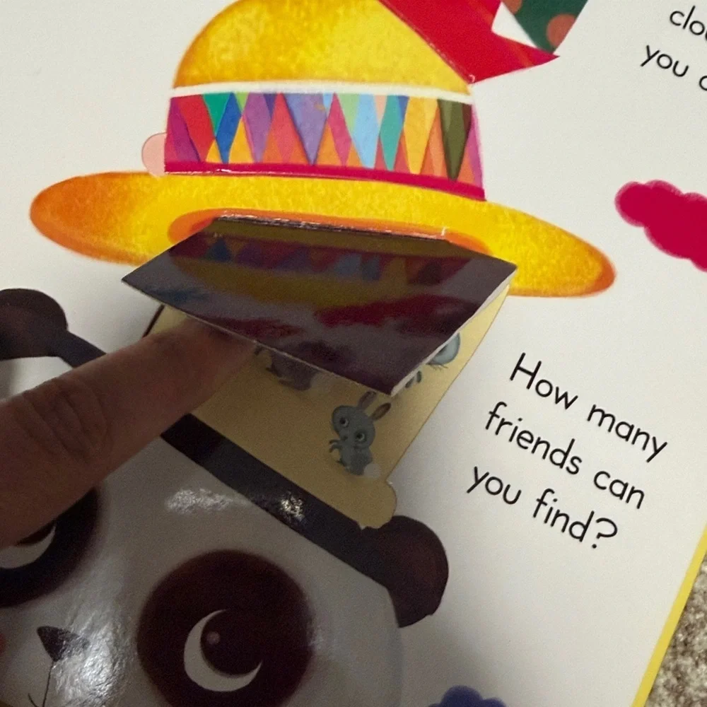 Count With Panda Lift-the-Flap Book - Yellow Cover